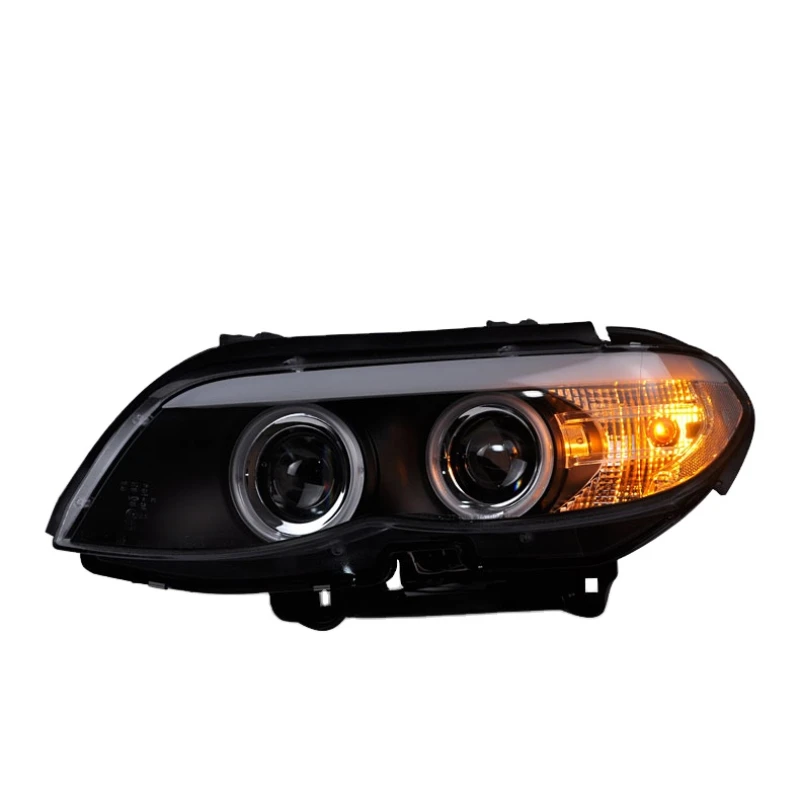 Фара для BMW X5 E53 фары 2004-2006 X5 светодиодная Автомобильная фара ангельские глазки с объективом проектора
Фара для BMW X5 E53 фары 2004-2006 X5 светодиодная Автомобильная фара ангельские глазки с объективом проектора