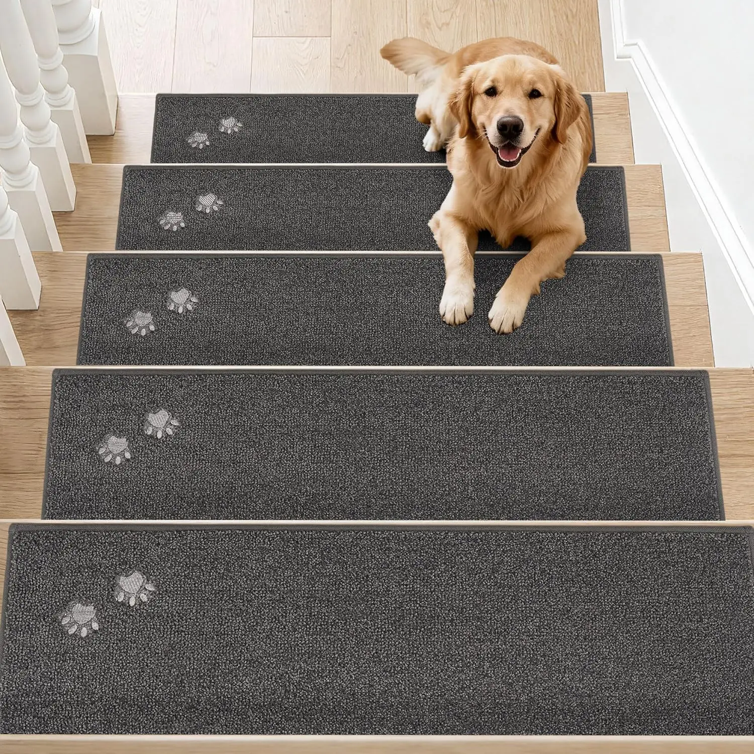 Non-Slip Stair Treads for Wooden Steps 28x9in, Washable Carpet Runners, 15pcs Charcoal
Non-Slip Stair Treads for Wooden Steps 28x9in, Washable Carpet Runners, 15pcs Charcoal