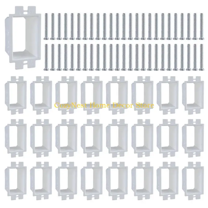 92MF 30 set Electrical Outlet Box Extenders Complete with Screws Home Electrical Accessories for 1 Gang Power Switches
92MF 30 set Electrical Outlet Box Extenders Complete with Screws Home Electrical Accessories for 1 Gang Power Switches