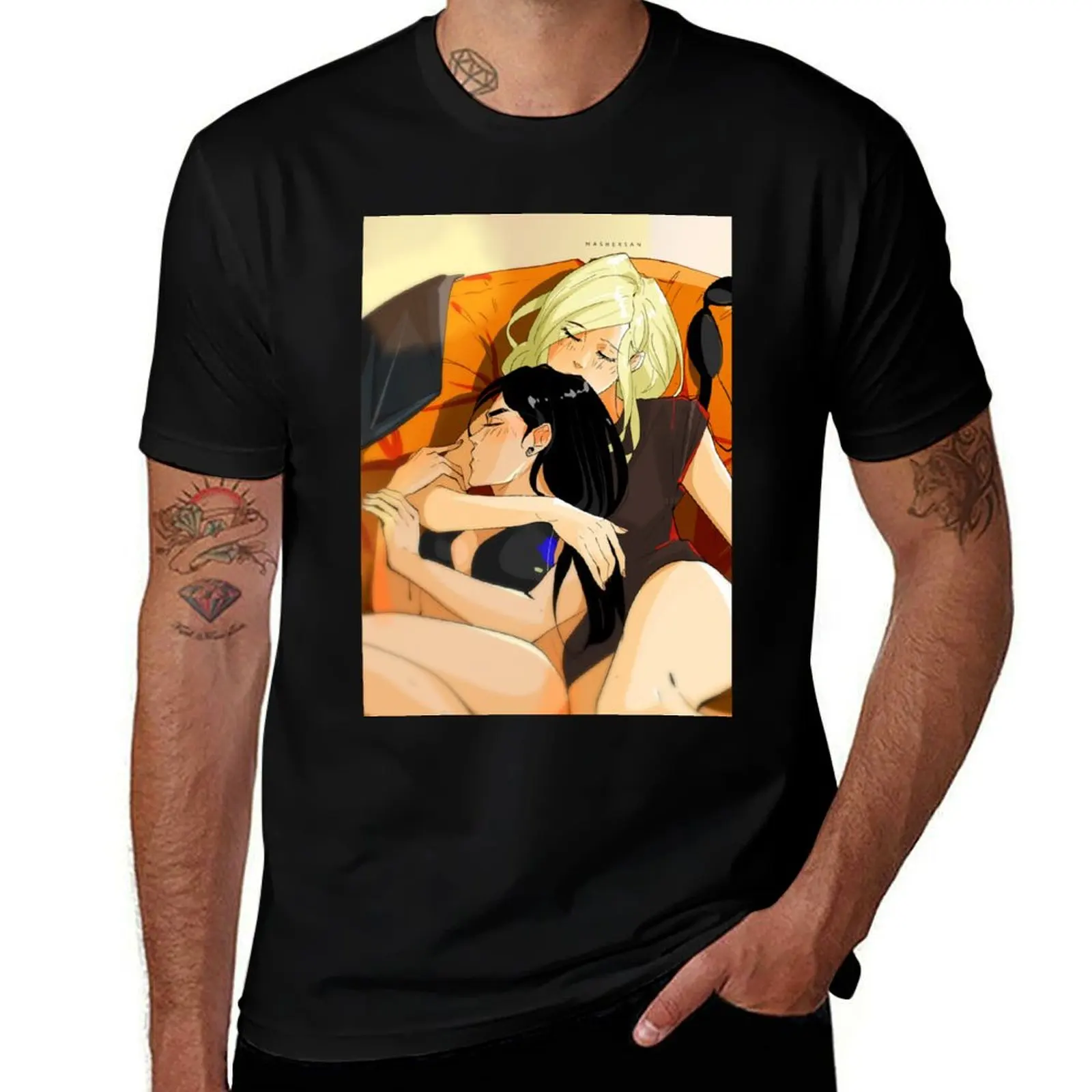 Blindfold Mitsu and Celia Orange Christmas Mashersan T-Shirt anime tshirt oversized clothes mens fashion
Blindfold Mitsu and Celia Orange Christmas Mashersan T-Shirt anime tshirt oversized clothes mens fashion