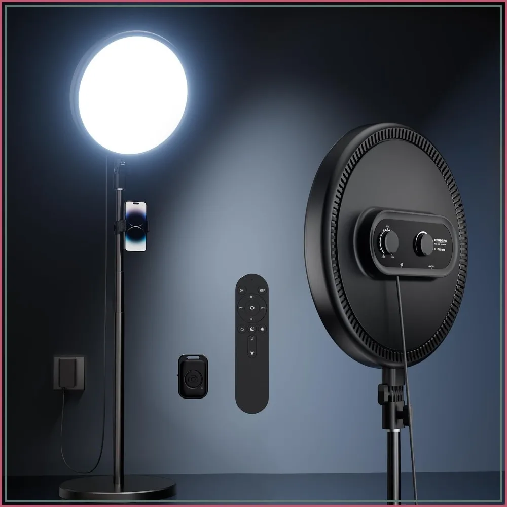 Large Ring Light with 79" Stand, 6500K Full-Screen Selfie Ring Light with Phone Holder, Professional Big Ring Light for TikTok, Barber, Stream, Video, YouTube, Makeup, Photography
Large Ring Light with 79" Stand, 6500K Full-Screen Selfie Ring Light with Phone Holder, Professional Big Ring Light for TikTok, Barber, Stream, Video, YouTube, Makeup, Photography