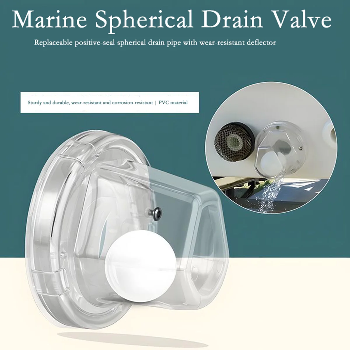 Marine Ball Drain Valve, Bilge Drain & Waste Outlet for Yachts, Fishing Boats, Drain Plug Accessories
Marine Ball Drain Valve, Bilge Drain & Waste Outlet for Yachts, Fishing Boats, Drain Plug Accessories