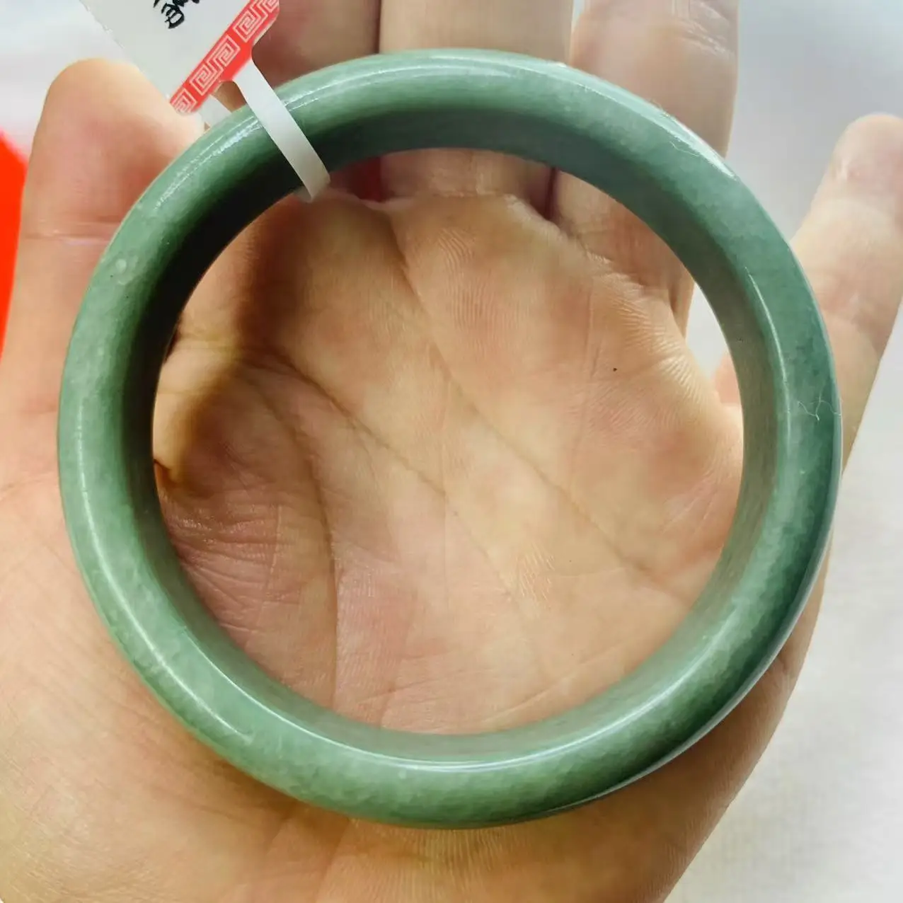 One Object, One Picture Zheru Jewelry Natural Myanmar Jade Oil Blue 58mm Bracelet
One Object, One Picture Zheru Jewelry Natural Myanmar Jade Oil Blue 58mm Bracelet