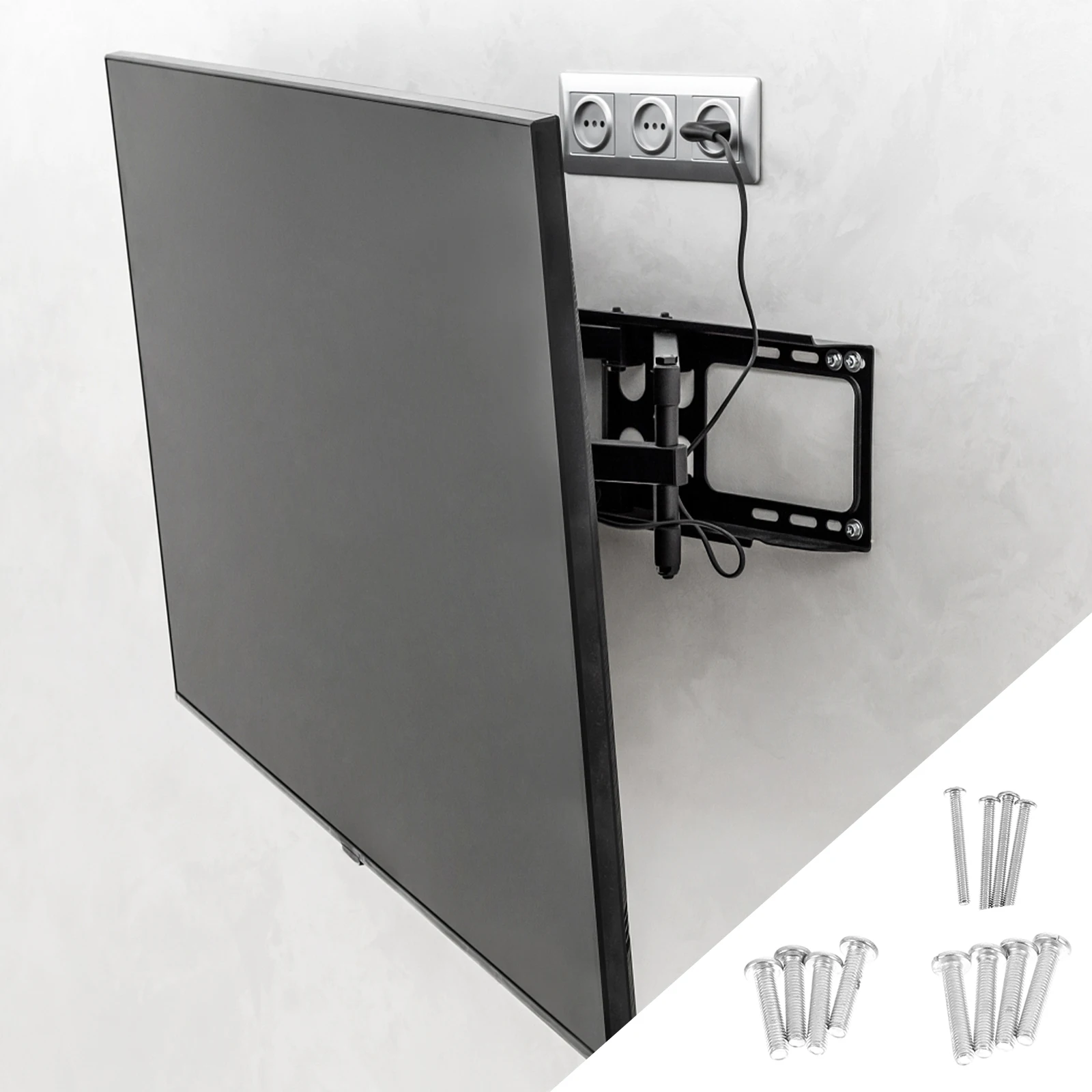 1 set Wall Mount Screw Kit M5 Screws Washers Spacers for All Brands Secure Installation Monitor Mounting Hardware
1 set Wall Mount Screw Kit M5 Screws Washers Spacers for All Brands Secure Installation Monitor Mounting Hardware