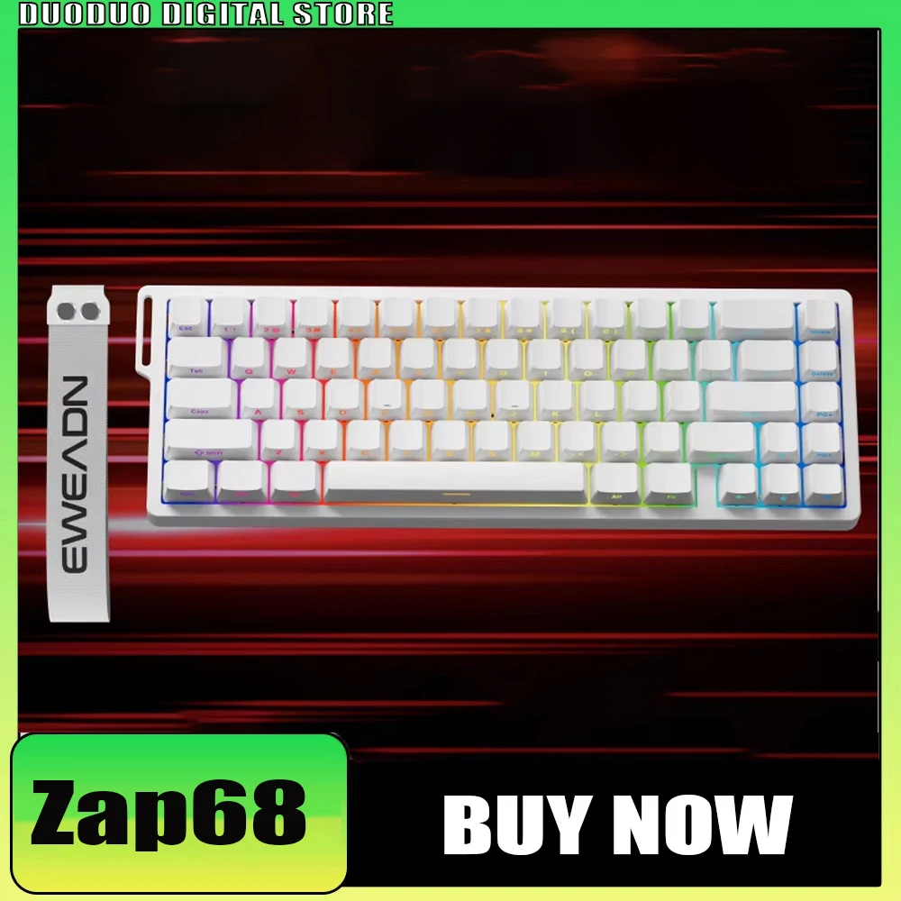 EWEADN Zap68 Series Tri Mode 8K Return 128K Scanning Rate 0.125ms NEW Latency Magnetic Axis Mechanical Keyboard Customization
EWEADN Zap68 Series Tri Mode 8K Return 128K Scanning Rate 0.125ms NEW Latency Magnetic Axis Mechanical Keyboard Customization