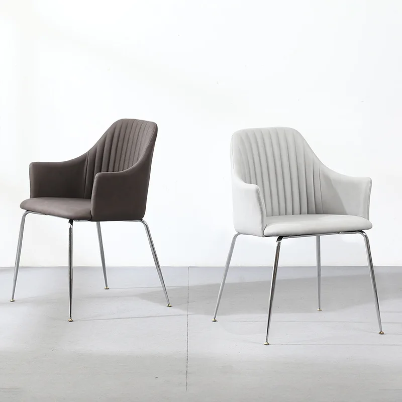 Dining , Modern Simple Chair Home Back ,Leather Steel Frame Chair with Armrests Designer Model Room
Dining , Modern Simple Chair Home Back ,Leather Steel Frame Chair with Armrests Designer Model Room