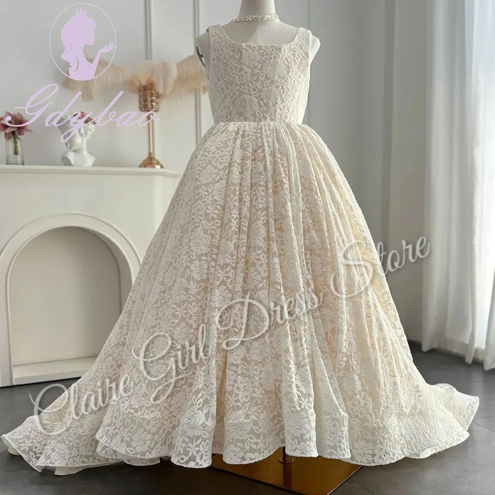 Customized Elegant Flower Girl Dresses For Wedding Floor Length Sleeveless Princess Birthday Party First Communion Gown
Customized Elegant Flower Girl Dresses For Wedding Floor Length Sleeveless Princess Birthday Party First Communion Gown