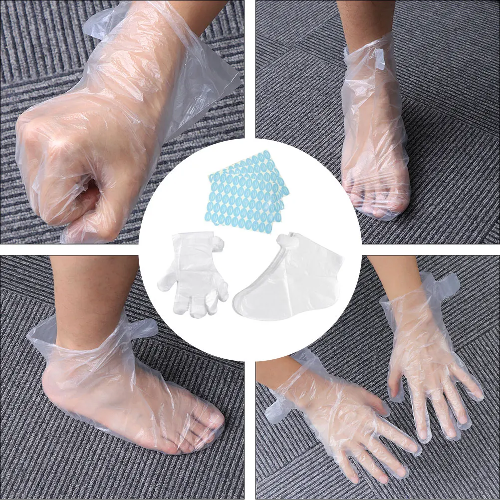 200 Pcs Foot Mask Waterproof Gloves -off Environmental PE Material White Breathable
200 Pcs Foot Mask Waterproof Gloves -off Environmental PE Material White Breathable