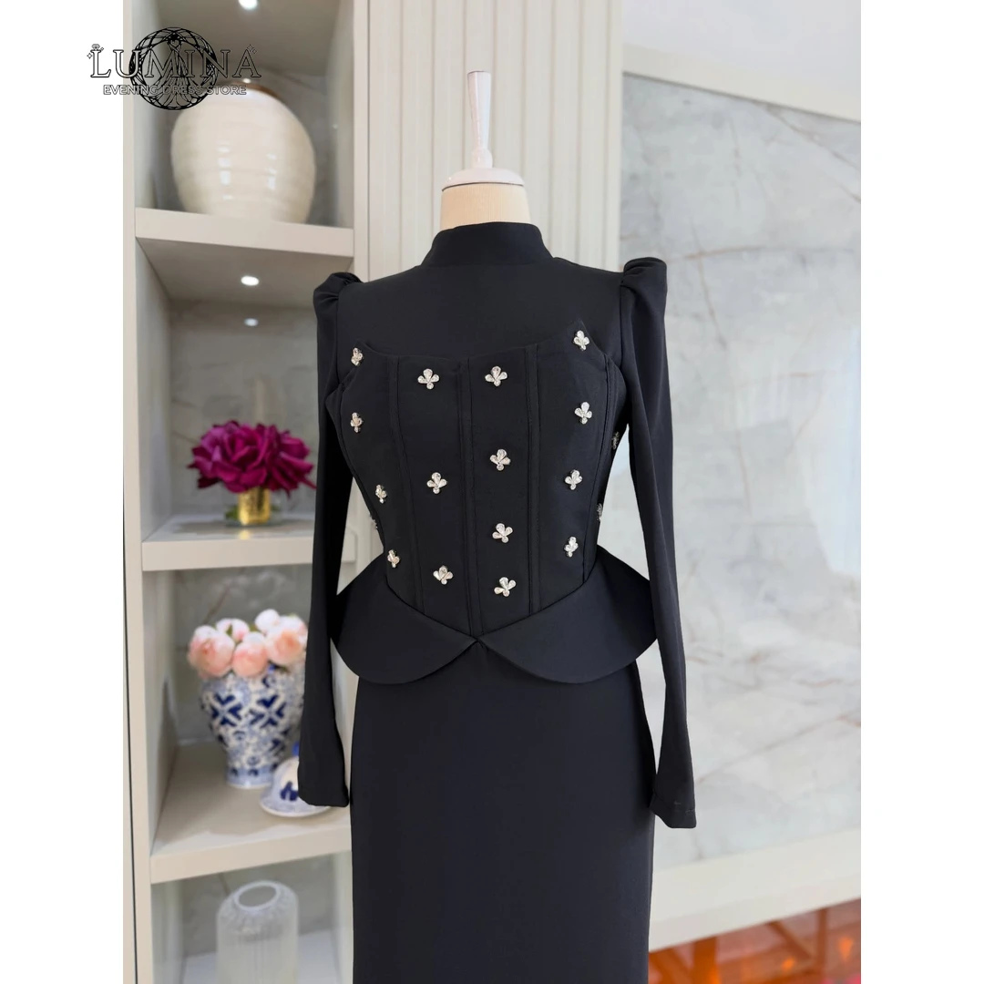 Lumina Elegant Dresses for Night Party Woman Round Neck Bespoke Occasion Dresses Medium Length Fishtail Skirt Custom Made 2026
Lumina Elegant Dresses for Night Party Woman Round Neck Bespoke Occasion Dresses Medium Length Fishtail Skirt Custom Made 2026