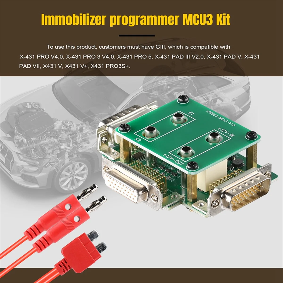 Адаптер COTS-tGIII X431 MCU3 для программирования ключей X-PROG3 для Mercedes/Benz, комплект для потери всех ключей, противоугонный адаптер, ECU TCU
Адаптер COTS-tGIII X431 MCU3 для программирования ключей X-PROG3 для Mercedes/Benz, комплект для потери всех ключей, противоугонный адаптер, ECU TCU