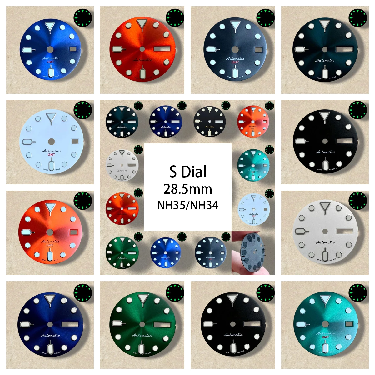 28.5mm S5 Logo SKX007 Dial Fit NH36/4R36 Movement Green Luminous High-Quality Dual Calendar Dial Watch Modification Accessories
28.5mm S5 Logo SKX007 Dial Fit NH36/4R36 Movement Green Luminous High-Quality Dual Calendar Dial Watch Modification Accessories