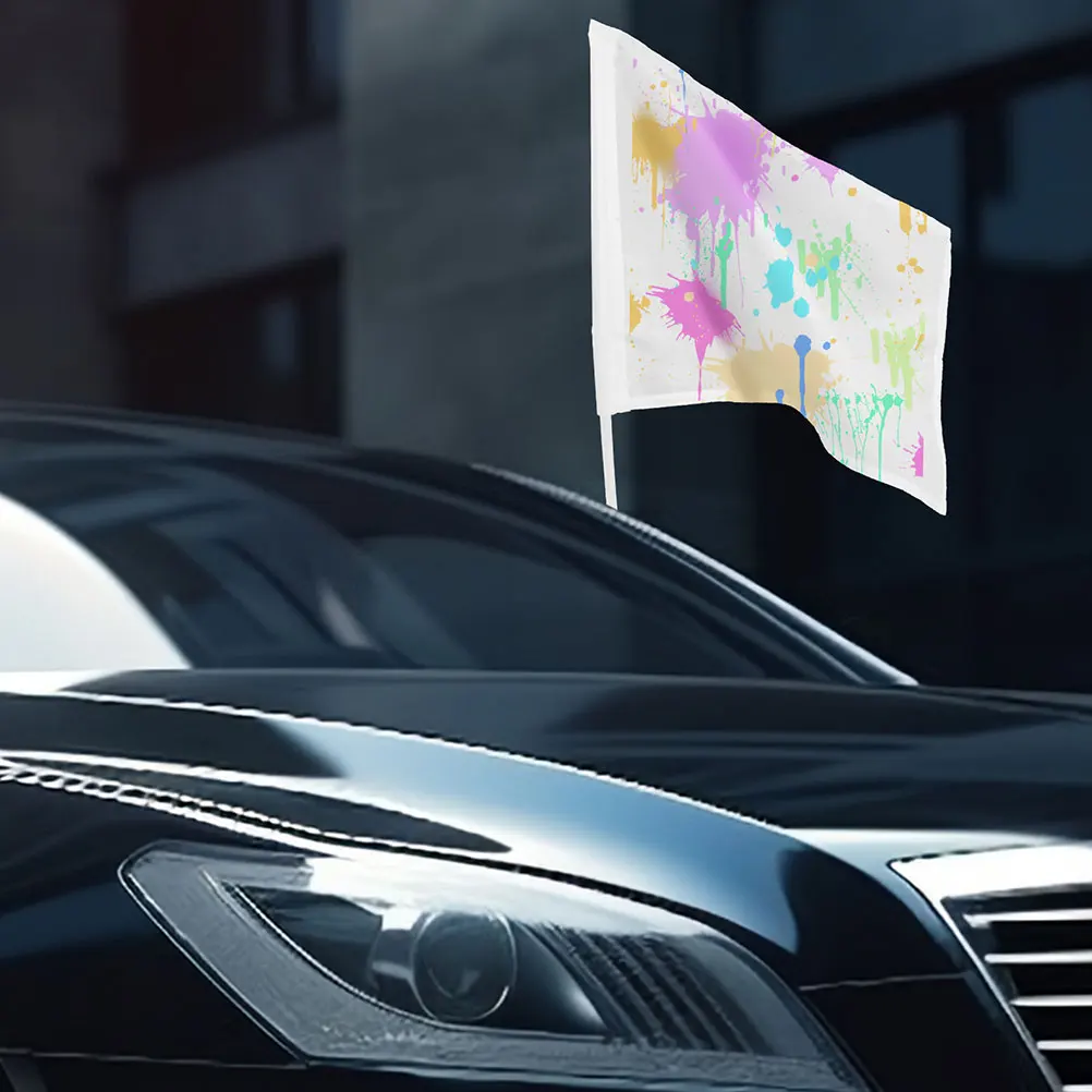 12 Pcs Car Window Decoration Flags Blank Handheld Plastic Lightweight Comfortable Handle Parade Rally Fan Cheer
12 Pcs Car Window Decoration Flags Blank Handheld Plastic Lightweight Comfortable Handle Parade Rally Fan Cheer