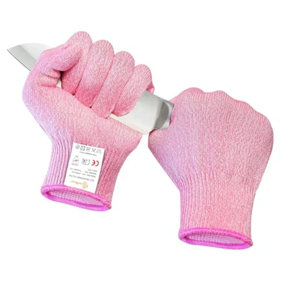 Cut Resistant Gloves Food Grade Level 5 Kitchen Safety Protection Medium Pink
Cut Resistant Gloves Food Grade Level 5 Kitchen Safety Protection Medium Pink