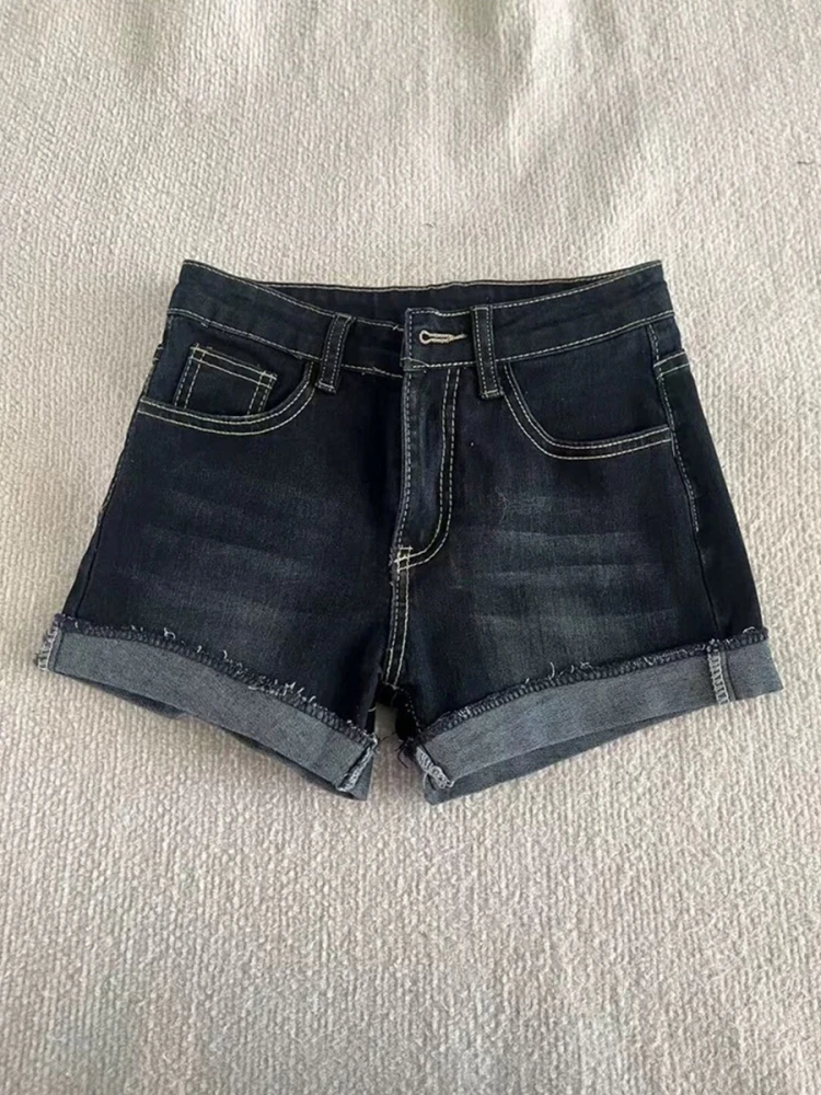 2025 Summer Retro American Style Denim Shorts for Women High Waist Casual Comfort Spicy Girl Straight Hot Pants
2025 Summer Retro American Style Denim Shorts for Women High Waist Casual Comfort Spicy Girl Straight Hot Pants