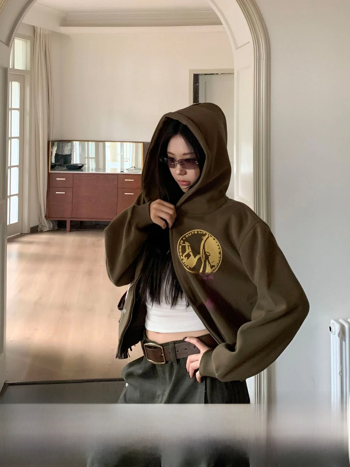 Retro Print Hoodie Jaet Women's Autumn Spicy Girl Versatile Open Cardigan Top Casual Sle Long Sve ort Cotton Polyester
Retro Print Hoodie Jaet Women's Autumn Spicy Girl Versatile Open Cardigan Top Casual Sle Long Sve ort Cotton Polyester