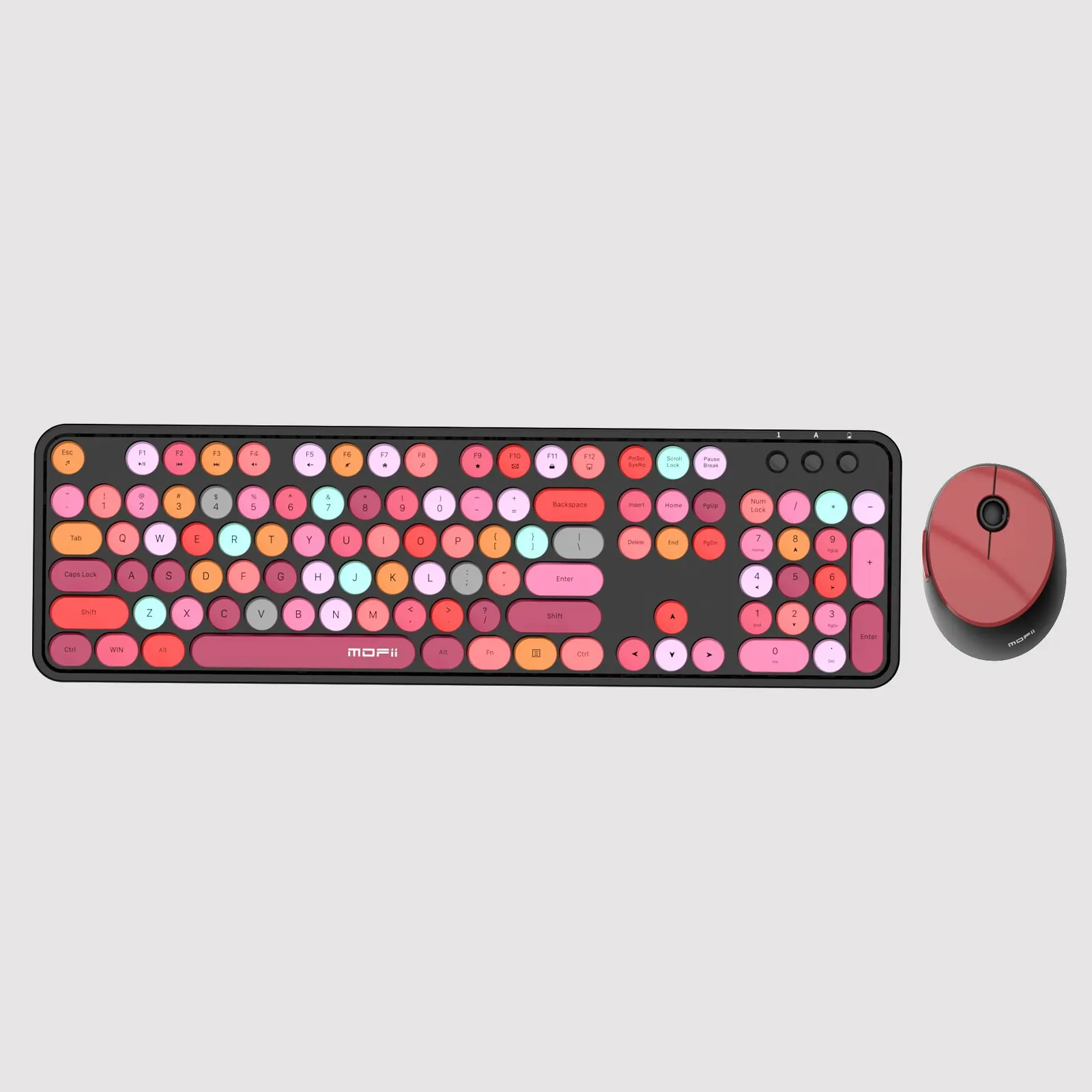 MOFII SWEETWireless Keyboard and Mouse Combo,2.4G Plug and Play Wireless Typewriter Keyboard and Mouse Set for Windows, Desktop
MOFII SWEETWireless Keyboard and Mouse Combo,2.4G Plug and Play Wireless Typewriter Keyboard and Mouse Set for Windows, Desktop