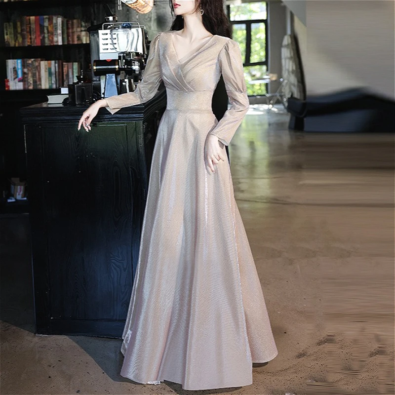 Long Dress Women Gown Dresses A Line Vestidos Y2k Streetwear V Neck Full Sleeve Elegant Party Night Wedding Evening Sexy 2026
Long Dress Women Gown Dresses A Line Vestidos Y2k Streetwear V Neck Full Sleeve Elegant Party Night Wedding Evening Sexy 2026