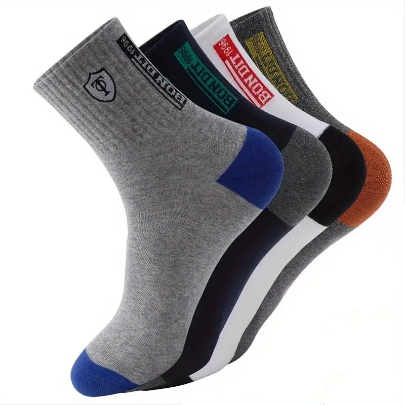 5 pairs of randomly mixed color men's business mid tube socks, anti odor and sweat absorbing, all season casual, breathable
5 pairs of randomly mixed color men's business mid tube socks, anti odor and sweat absorbing, all season casual, breathable