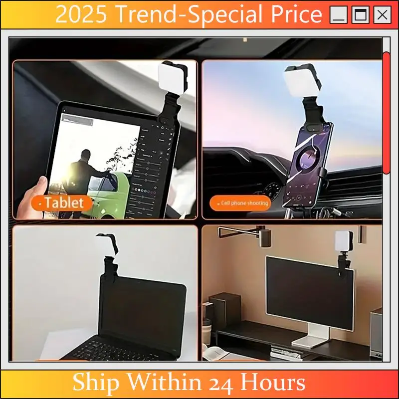 AA64 Portable Mini Selfie Fill Light Rechargeable 3 Modes Adjustable Brightness Clip On For Mobile Phone Computer Fill Light
AA64 Portable Mini Selfie Fill Light Rechargeable 3 Modes Adjustable Brightness Clip On For Mobile Phone Computer Fill Light