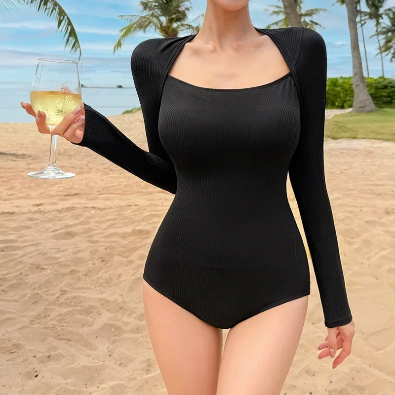 Сексуальный летний цельный купальник Slim Fit с длинным рукавом, термоскладной индивидуальный купальник с низкой грудью, горячий новый стиль из Китая
Сексуальный летний цельный купальник Slim Fit с длинным рукавом, термоскладной индивидуальный купальник с низкой грудью, горячий новый стиль из Китая
