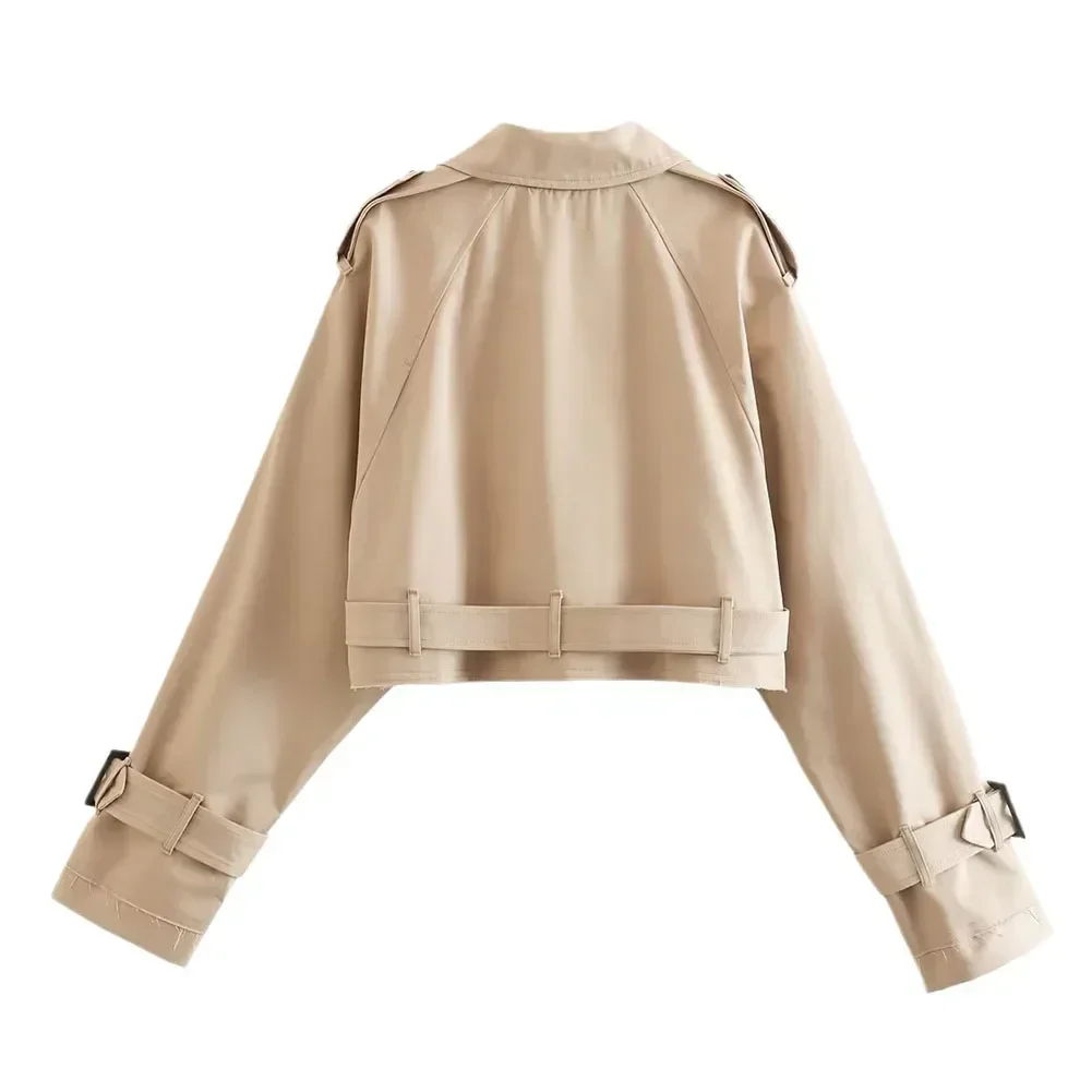 2025 Spring and Autumn New Women's Clothing European and American Style Long Sleeve Short Casual Windbreaker Coat
2025 Spring and Autumn New Women's Clothing European and American Style Long Sleeve Short Casual Windbreaker Coat