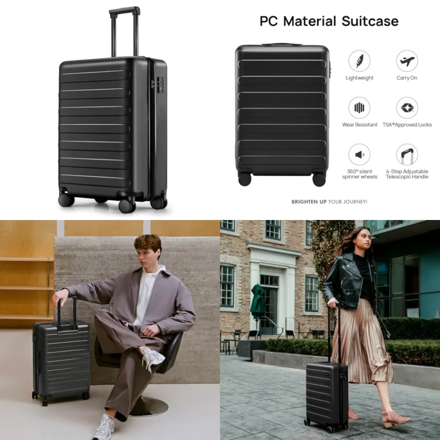 Carry On Luggage 22x14x9 Airline Approved, 20 Inch Luggage with Smooth Spinner Wheels, Lightweight, Hard Shell PC Suitcase Carr
Carry On Luggage 22x14x9 Airline Approved, 20 Inch Luggage with Smooth Spinner Wheels, Lightweight, Hard Shell PC Suitcase Carr