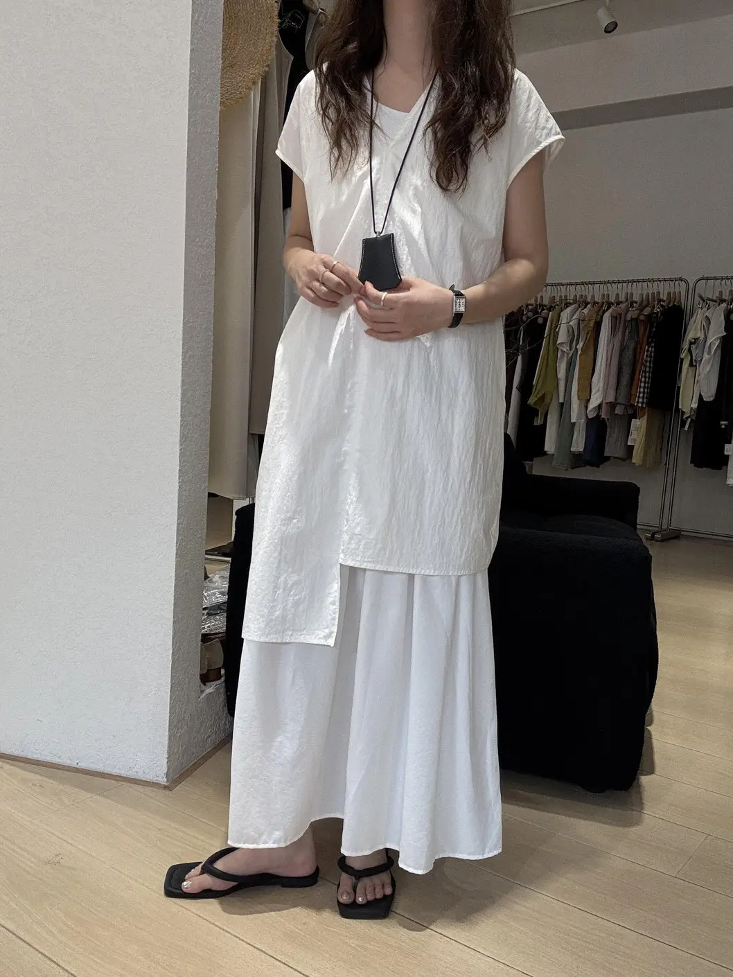 Fashionable V-Neck Top And Skirt Set Women's Summer New Style Layering Clothing High Waist Short Sleeve Shirt Commute Style
Fashionable V-Neck Top And Skirt Set Women's Summer New Style Layering Clothing High Waist Short Sleeve Shirt Commute Style