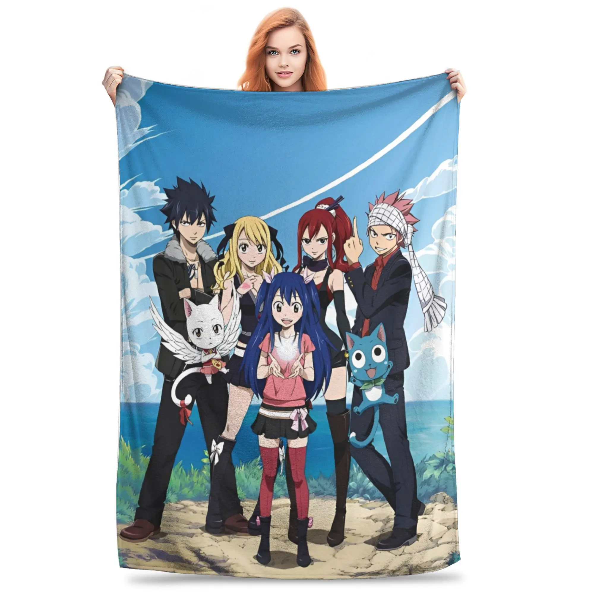 Fairy Tail Anime Knitted Blanket Flannel Cartoon Super Warm Throw Blankets for Bedroom Sofa Bed Rug
Fairy Tail Anime Knitted Blanket Flannel Cartoon Super Warm Throw Blankets for Bedroom Sofa Bed Rug