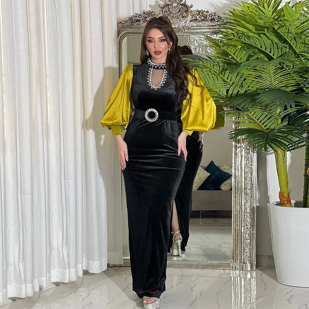 Spring Summer Elegant Muslim Women Long Sleeve O-Neck Long Dress Muslim Fashion Abaya Dubai Turkey Luxury Diamonds Dress Evening
Spring Summer Elegant Muslim Women Long Sleeve O-Neck Long Dress Muslim Fashion Abaya Dubai Turkey Luxury Diamonds Dress Evening