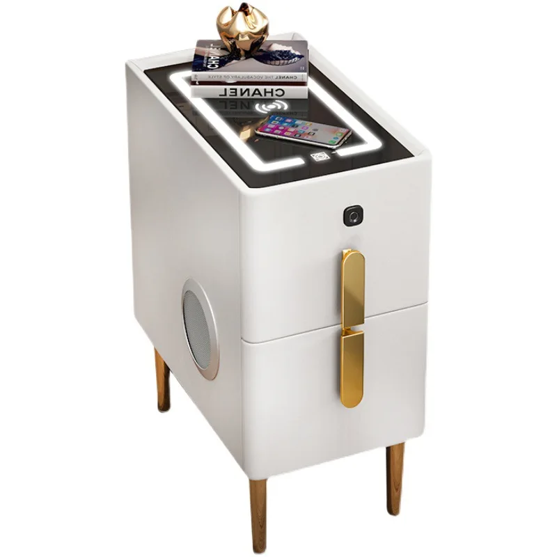 Super narrow smart bedside table small light luxury simple modern
Super narrow smart bedside table small light luxury simple modern