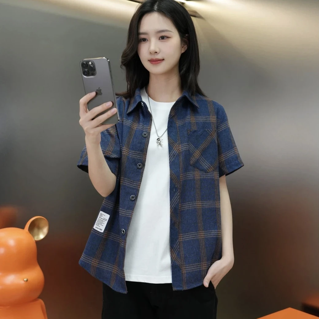 2026 New Fashionable Plaid Short Sleeve Shirt Men's Summer Thin Lightweight Casual Versatile Half Sleeve Shirt Loose Fit Printed
2026 New Fashionable Plaid Short Sleeve Shirt Men's Summer Thin Lightweight Casual Versatile Half Sleeve Shirt Loose Fit Printed