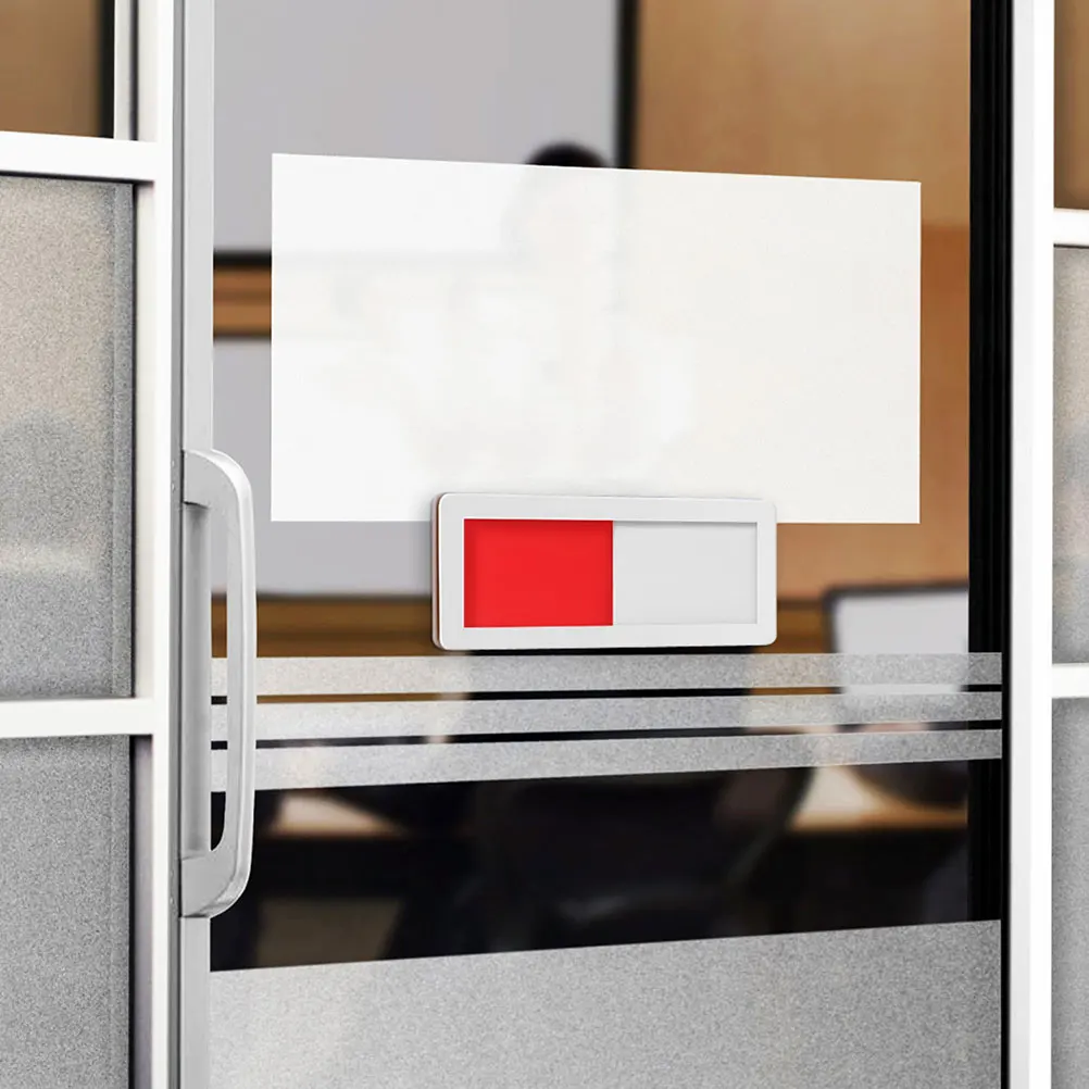 Sturdy Status Switching Door Sign Sliding Office Occupied Indicator Scratch-Proof Privacy Sign for Conference Room
Sturdy Status Switching Door Sign Sliding Office Occupied Indicator Scratch-Proof Privacy Sign for Conference Room