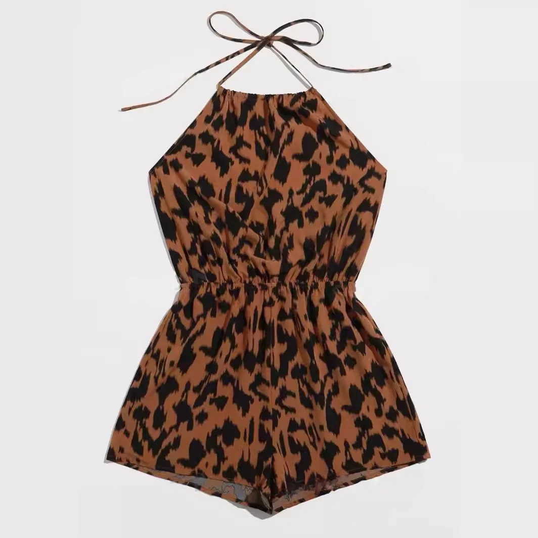 Sexy Leopard Print One-Piece Bikini Strapless Neck Hanging Printings Low Waist Five-Quarter Length Polyester Fiber
Sexy Leopard Print One-Piece Bikini Strapless Neck Hanging Printings Low Waist Five-Quarter Length Polyester Fiber