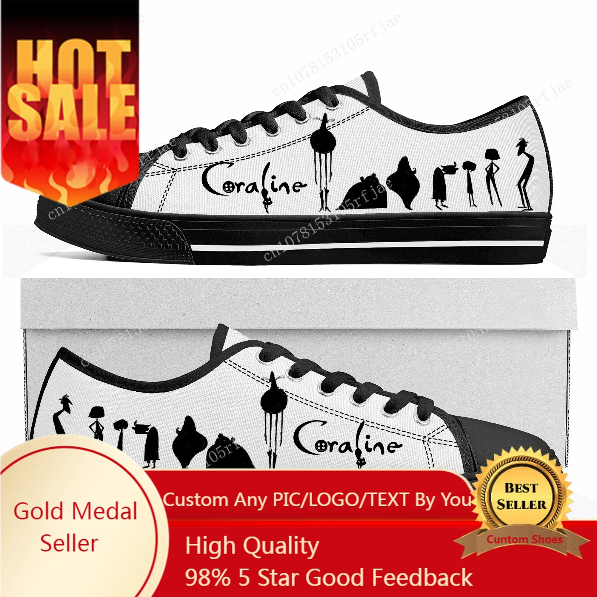 Coraline The Secret Door Custom Low Top Sneakers Women Men Teenager Fashion Shoes Casual Tailor Made Canvas Sneaker
Coraline The Secret Door Custom Low Top Sneakers Women Men Teenager Fashion Shoes Casual Tailor Made Canvas Sneaker