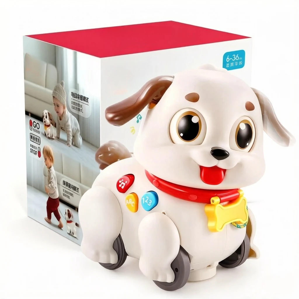 1Pc Pull-along Musical Puppy Toy, pull-string crawling doll, early learning birthday gift for babies 6-18 months old
1Pc Pull-along Musical Puppy Toy, pull-string crawling doll, early learning birthday gift for babies 6-18 months old