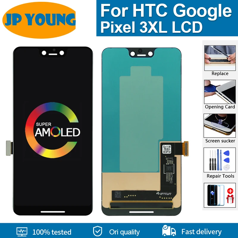 Original Amoled LCD For HTC Google Pixel 3XL LCD Display Touch Digitizer Screen For Google Pixel 3 XL LCD Screen Replacement
Original Amoled LCD For HTC Google Pixel 3XL LCD Display Touch Digitizer Screen For Google Pixel 3 XL LCD Screen Replacement