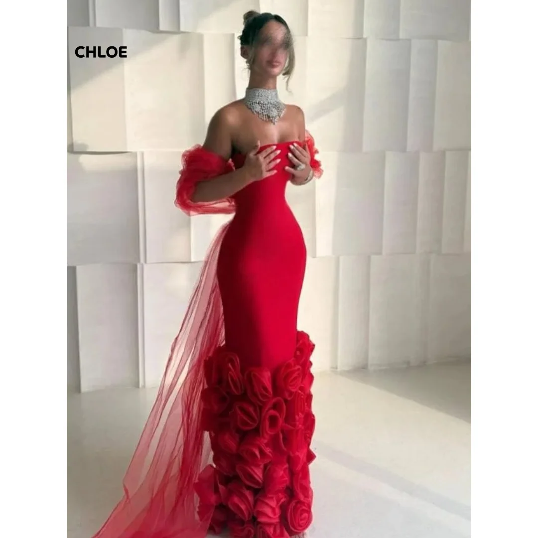 Custom Made Elegant Party Dresses Woman 2025 Luxury Evening Dress Mermaid Off-shoulder Shawl Robe De Cocktail Femme Prom Clothes
Custom Made Elegant Party Dresses Woman 2025 Luxury Evening Dress Mermaid Off-shoulder Shawl Robe De Cocktail Femme Prom Clothes
