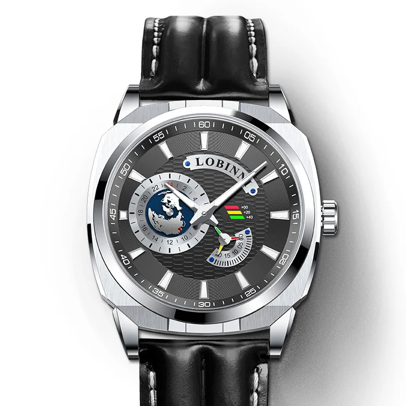 Lobinni Men Automatic Watch Square Watches Luxury Mechanical Wristwatch 50M Waterproof Sapphire Luminous 24 Hours
Lobinni Men Automatic Watch Square Watches Luxury Mechanical Wristwatch 50M Waterproof Sapphire Luminous 24 Hours