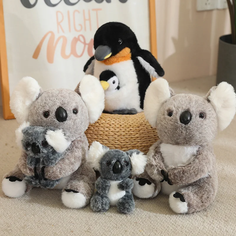 25cm Mother-child Penguin and Koala Plush Toy Stuffed Standing Cartoon Animal Soft Plushie Mother's Day Present
25cm Mother-child Penguin and Koala Plush Toy Stuffed Standing Cartoon Animal Soft Plushie Mother's Day Present