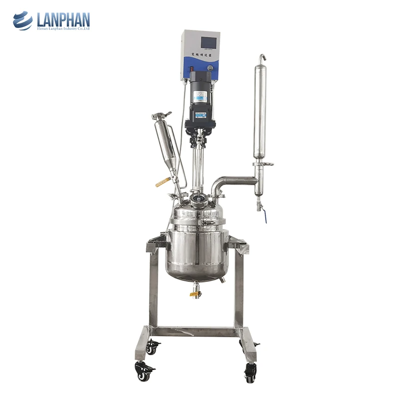 Jacketed Stainless Steel Automatic Tank Reactor 2L Laboratory Reaction Vessel with PLC Control 220V Pressure Vessel
Jacketed Stainless Steel Automatic Tank Reactor 2L Laboratory Reaction Vessel with PLC Control 220V Pressure Vessel