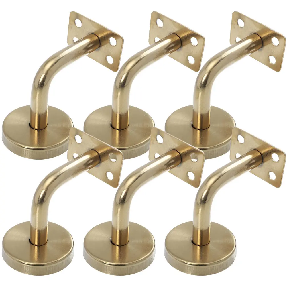 6Pcs Stair Handrail Brackets Stainless Steel Heavy Duty Handrail Support for Indoor Stair Railing Brackets Banister Support
6Pcs Stair Handrail Brackets Stainless Steel Heavy Duty Handrail Support for Indoor Stair Railing Brackets Banister Support