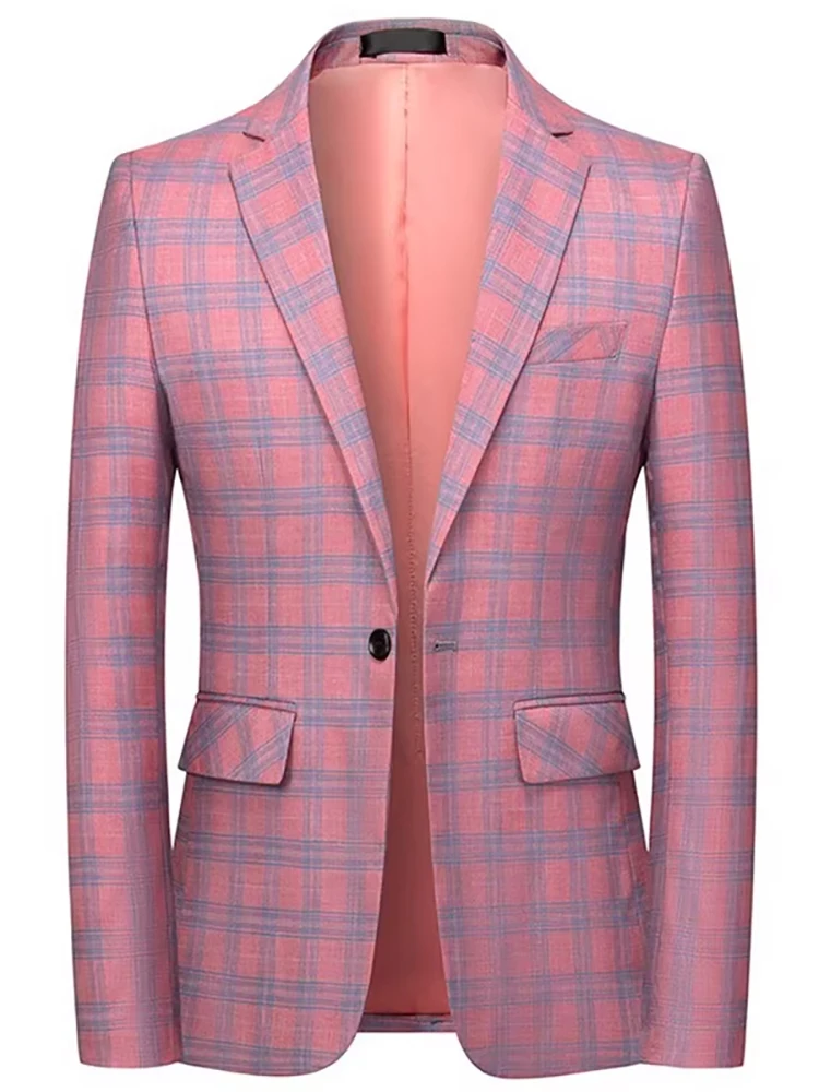 Мужской повседневный костюм Slim Fit в корейском стиле: красный клетчатый пиджак, дышащий, теплый, ветрозащитный, немнущийся, комфортный
Мужской повседневный костюм Slim Fit в корейском стиле: красный клетчатый пиджак, дышащий, теплый, ветрозащитный, немнущийся, комфортный