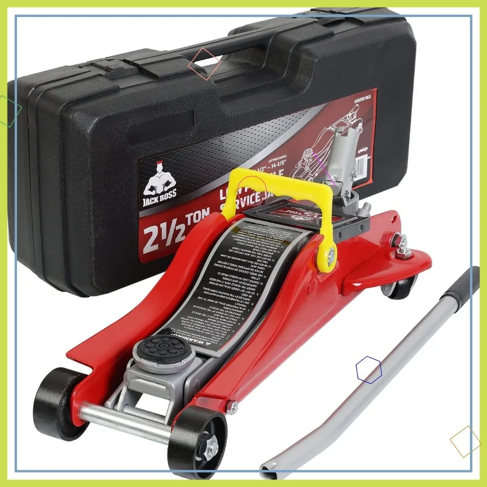 Гидравлический низкопрофильный автомобильный домкрат 2,5 тонны с футляром для хранения, диапазон подъема 3,5–14 дюймов, красный
Гидравлический низкопрофильный автомобильный домкрат 2,5 тонны с футляром для хранения, диапазон подъема 3,5–14 дюймов, красный