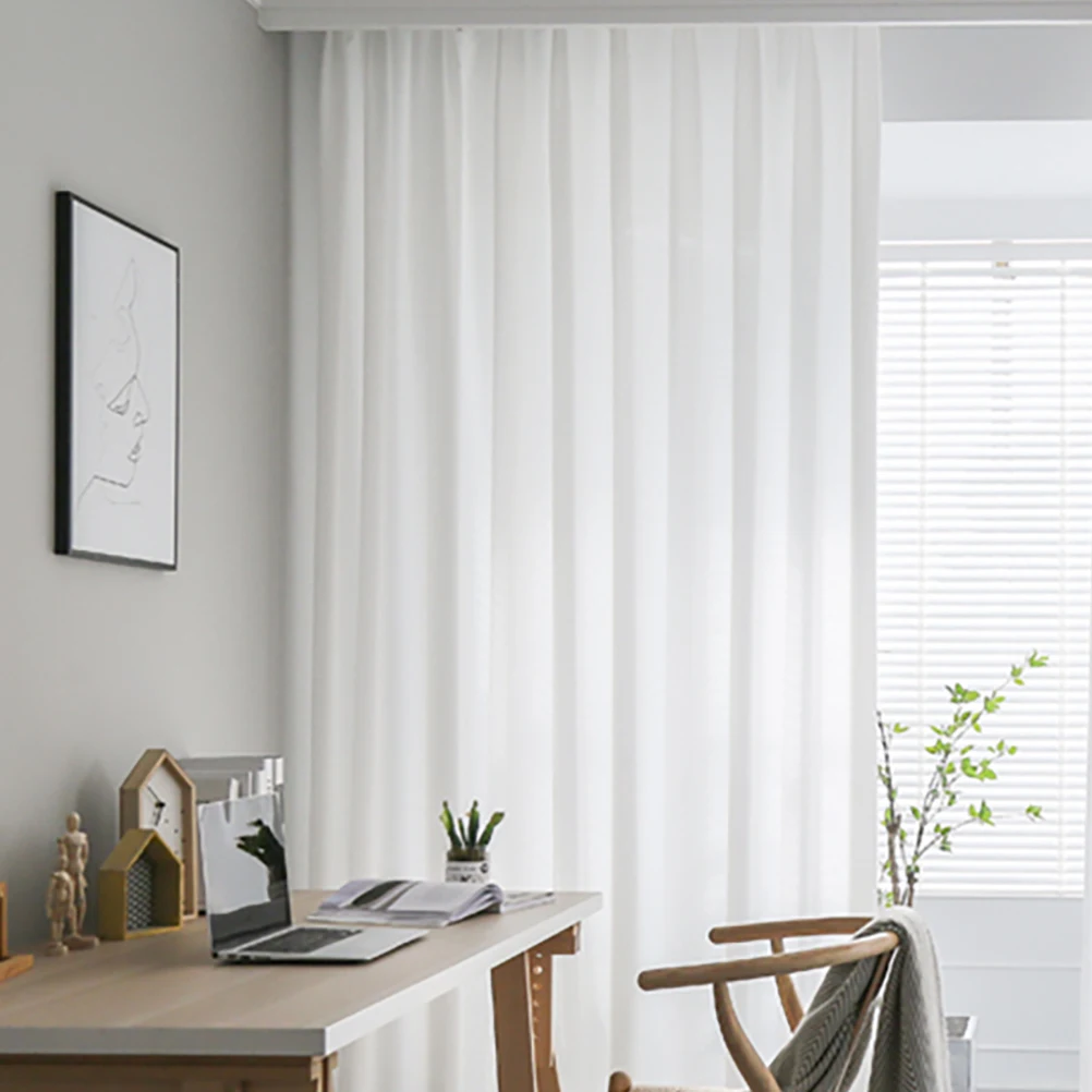 Curtains Window Screening Living Room Sheer Translucent Light Filtering Clear Panel White See Through
Curtains Window Screening Living Room Sheer Translucent Light Filtering Clear Panel White See Through