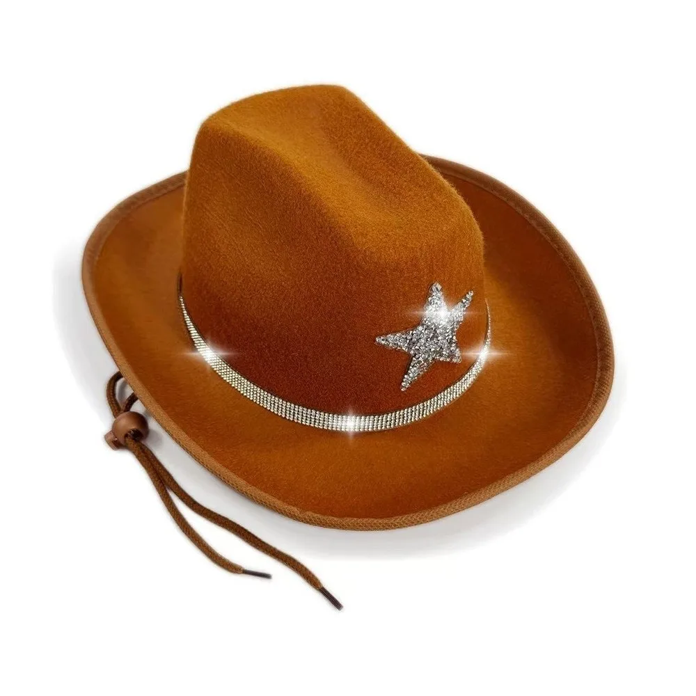 Punk Sparkling Western Cowboy Hat Rhinestone Visor Summer Sun Hat Fisherman Cap Star Bucket Hat Cosplay
Punk Sparkling Western Cowboy Hat Rhinestone Visor Summer Sun Hat Fisherman Cap Star Bucket Hat Cosplay