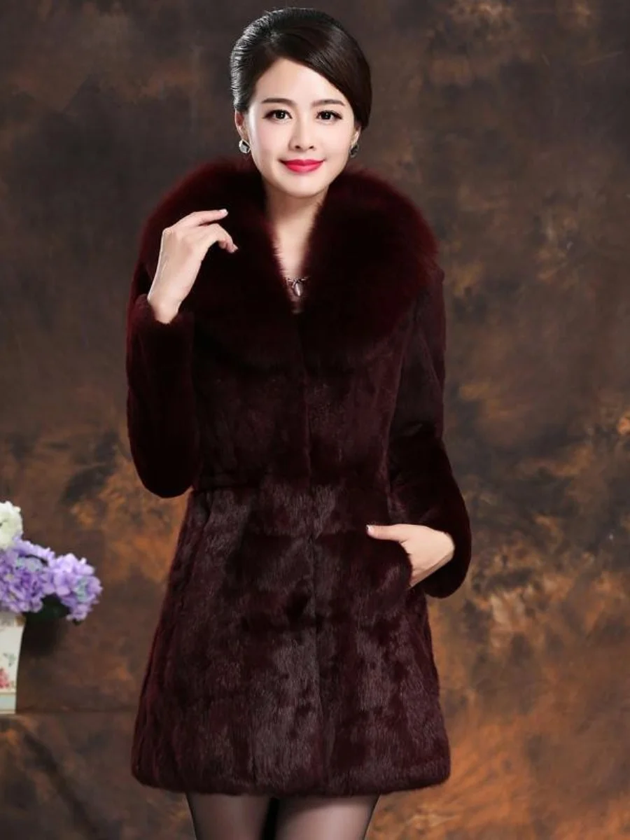 Winter New Style Women's Mid-Length Fur Jacket Health Ring Knee Protection Warm Slimming Korean Version Outerwear Coat
Winter New Style Women's Mid-Length Fur Jacket Health Ring Knee Protection Warm Slimming Korean Version Outerwear Coat
