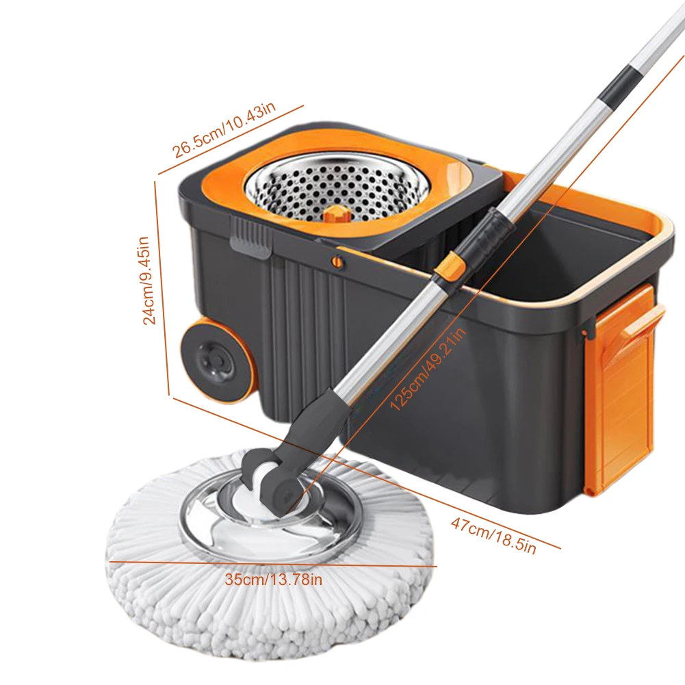 Spin Mop Bucket with 6 Replacement Head Refills Extended Handle 360 Spinning Floor Cleaning System Cleaning Spin Mop
Spin Mop Bucket with 6 Replacement Head Refills Extended Handle 360 Spinning Floor Cleaning System Cleaning Spin Mop