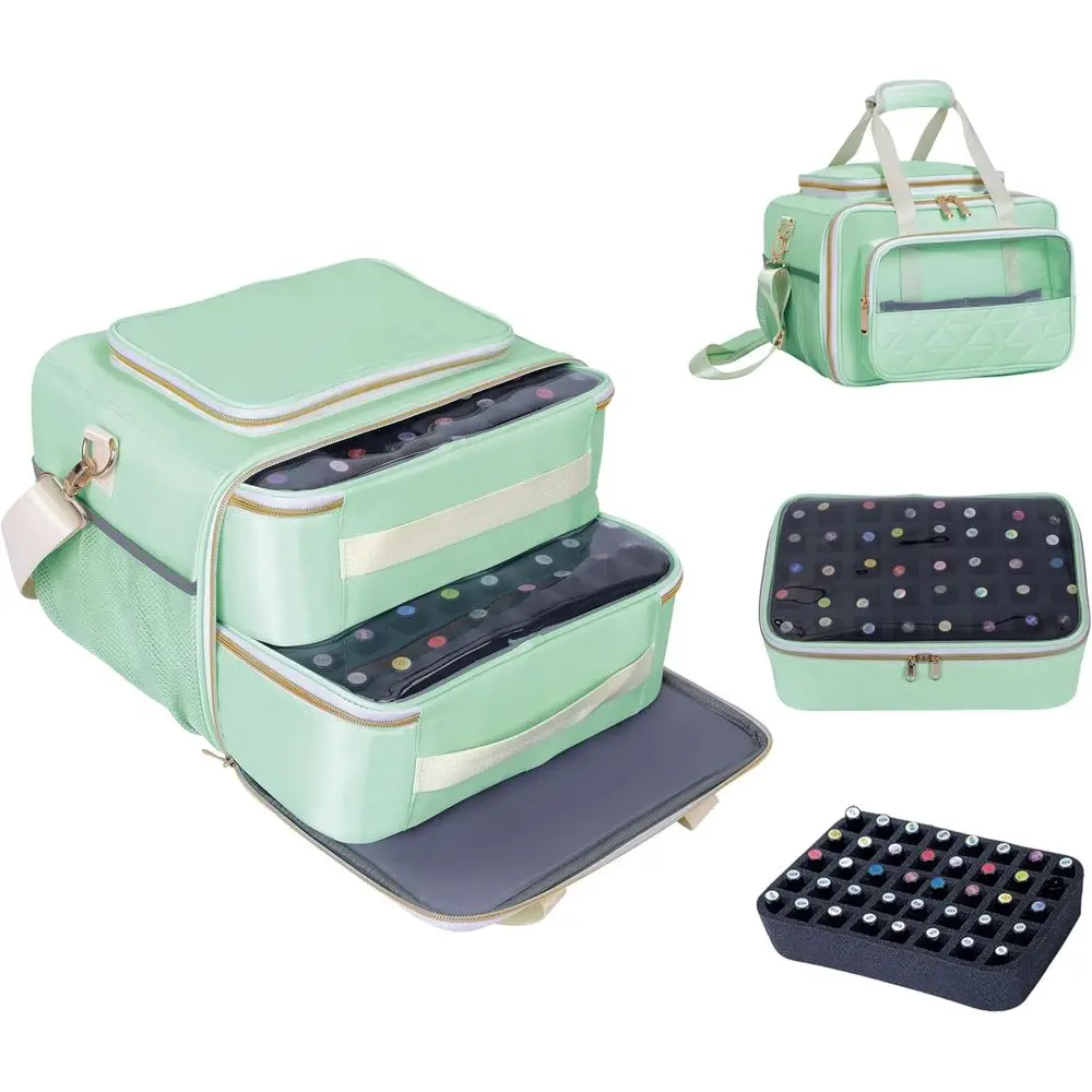 Nail Polish Organizer Holds 80 Bottles, with Two Removable Case, Portable Travel Nail Kit Storage Bag for Manicurist,
Nail Polish Organizer Holds 80 Bottles, with Two Removable Case, Portable Travel Nail Kit Storage Bag for Manicurist,