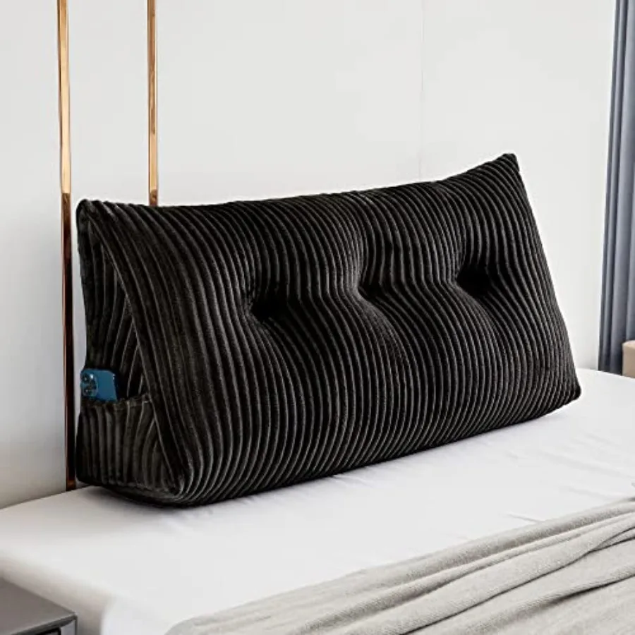 Large Triangular Headboard Wedge Bed Rest Reading Pillow Backrest Positioning Support Bolster Cushion with Removable Cover : 39
Large Triangular Headboard Wedge Bed Rest Reading Pillow Backrest Positioning Support Bolster Cushion with Removable Cover : 39