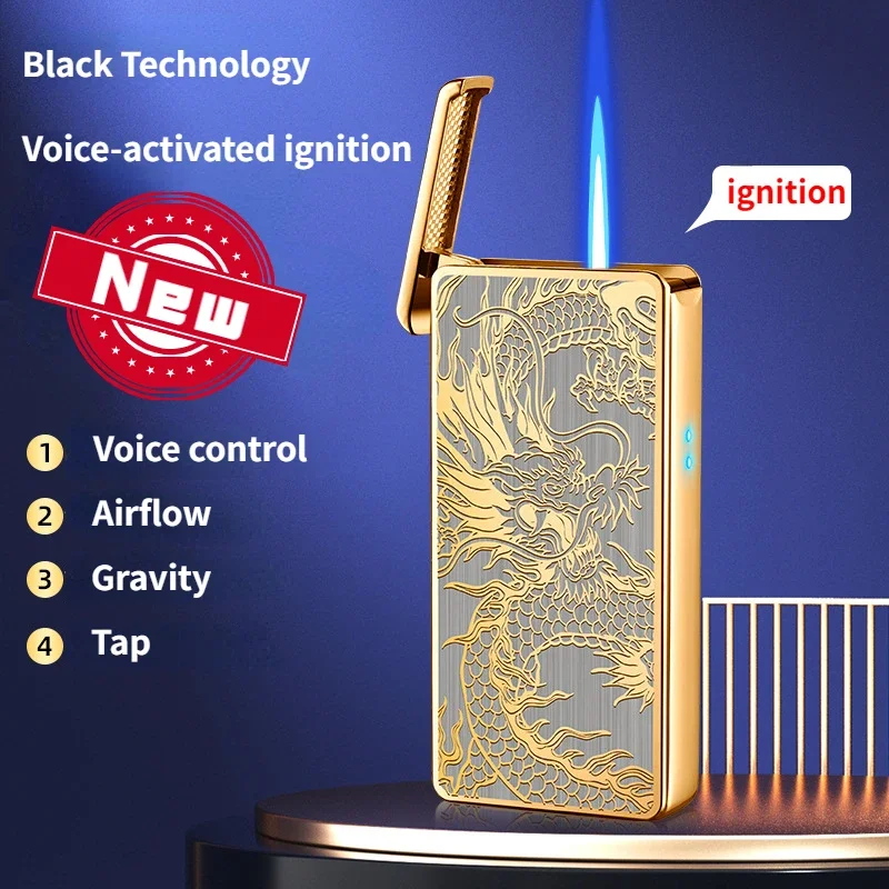 New Smart Voice-controlled Lighter Airflow Gravity Induction Ignition Butane Gas Lighter Smoking Accessories Men's Gift
New Smart Voice-controlled Lighter Airflow Gravity Induction Ignition Butane Gas Lighter Smoking Accessories Men's Gift